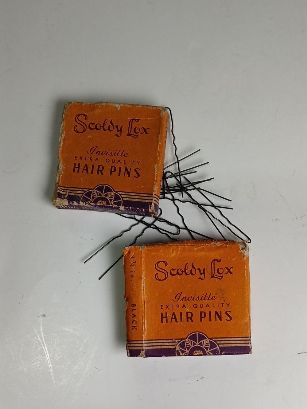 💇‍♀️ Scoldy Lox Invisible Hair Pins Vintage 1950s Black Two Pack